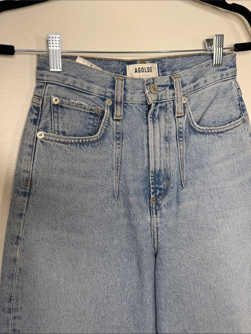 Agolde Balloon Jean Light Wash Barrel Denim Relaxed Fit size 23